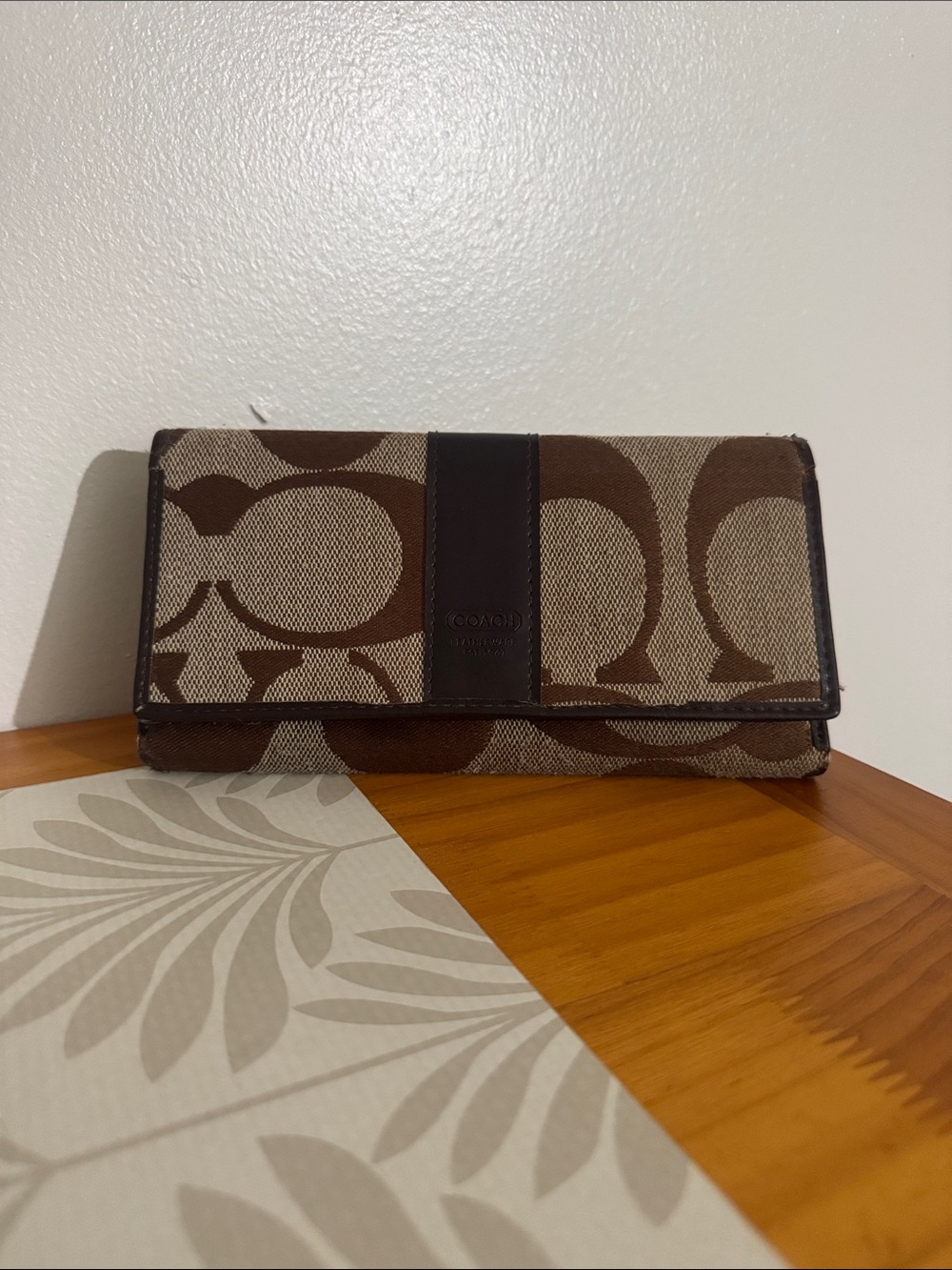 Vintage Coach Hamptons Signature Slim Envelope Wallet